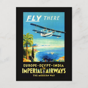 Vintage aeroplane - Travel gifts and greetings Postcard