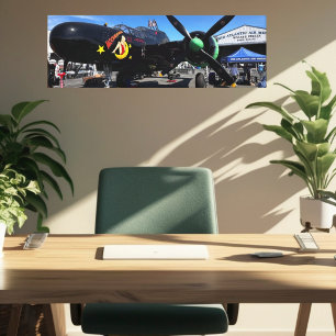 Vintage Aeroplane Warbird Fighter Airshow Photogra Canvas Print
