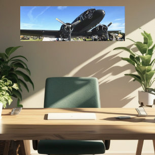 Vintage Aeroplane Warbird Fighter Airshow Photogra Canvas Print