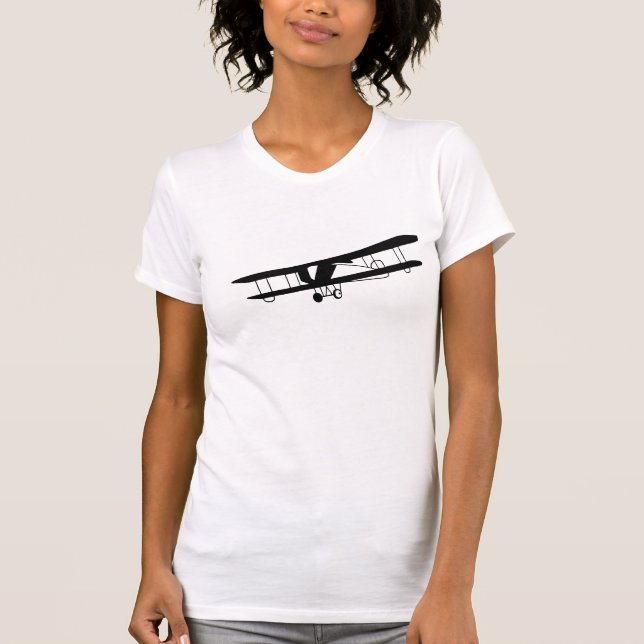 Vintage Aeroplane Womens T-Shirt (Front)