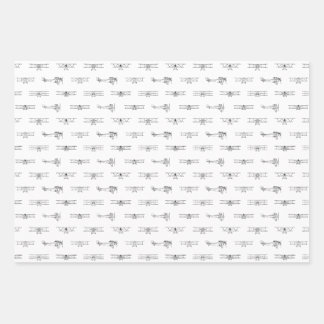 Vintage Aeroplanes Aviation Themed CUSTOM COLOR Wrapping Paper Sheet