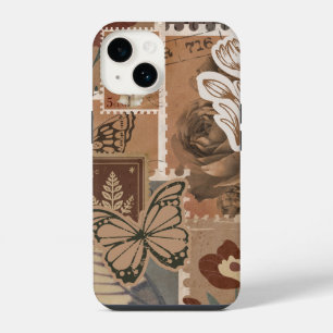 Vintage Aesthetic Brown Design iPhone 14 Case
