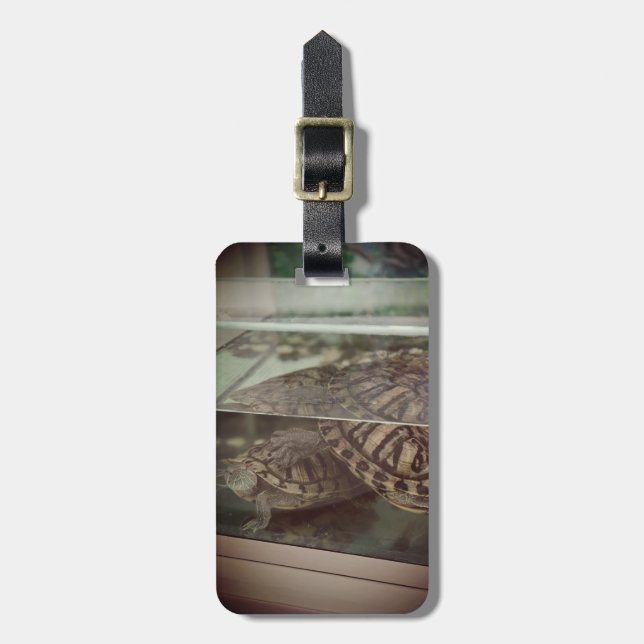 Vintage Aesthetic Luggage Tag (Front Vertical)