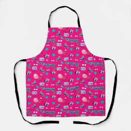Vintage Aesthetic Pop Culture Design Apron