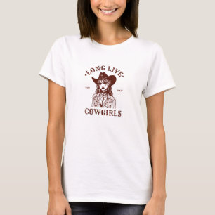 Vintage Aesthetic Western Style Cowgirl T-Shirt