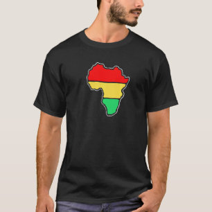 Vintage Africa Spray Paint Style Art Black Pride H T-Shirt