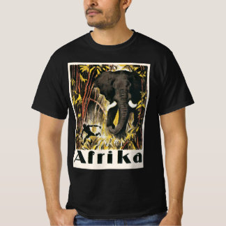 Vintage Africa Travel Poster, African Elephant T-Shirt