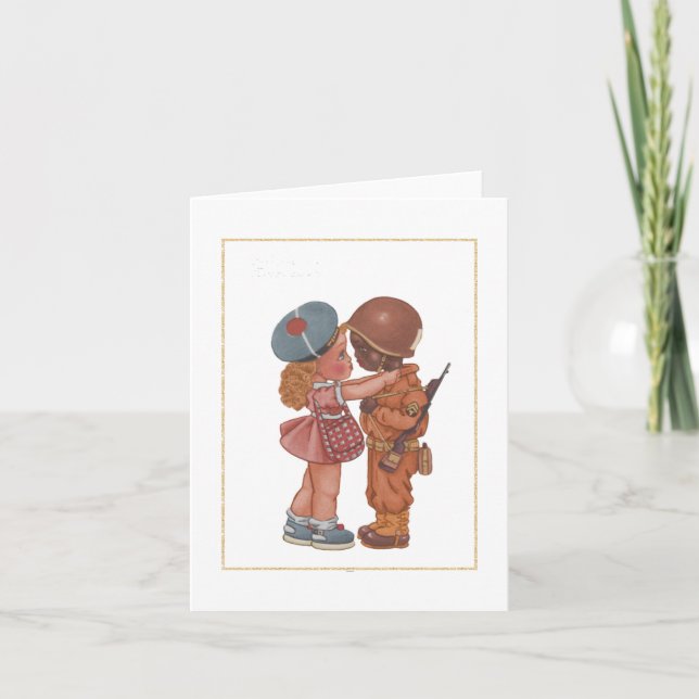 Vintage African American Child Note Card (Front)