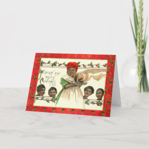 Vintage African American Christmas Card