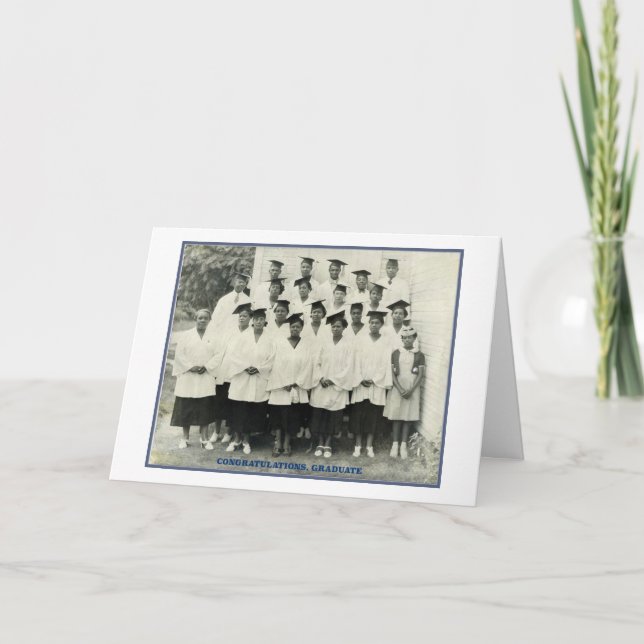 Vintage African American Graduation Card (Front)