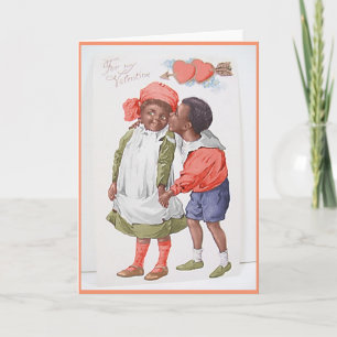Vintage African American Valentine's Day Card