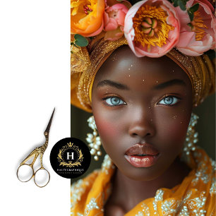 Vintage African American Woman Decoupage  Tissue Paper