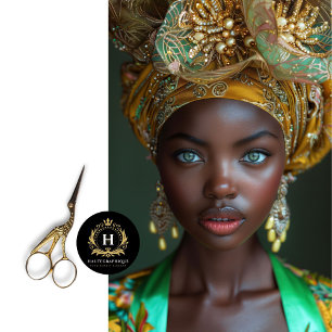 Vintage African American Woman Decoupage  Tissue Paper