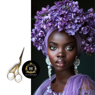 Vintage African American Woman Decoupage  Tissue Paper