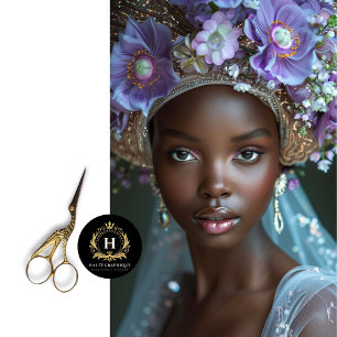 Vintage African American Woman Decoupage  Tissue Paper