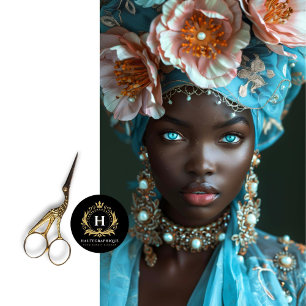 Vintage African American Woman Decoupage  Tissue Paper