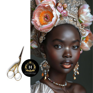 Vintage African American Woman Decoupage  Tissue Paper