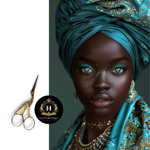 Vintage African American Woman Decoupage  Tissue Paper