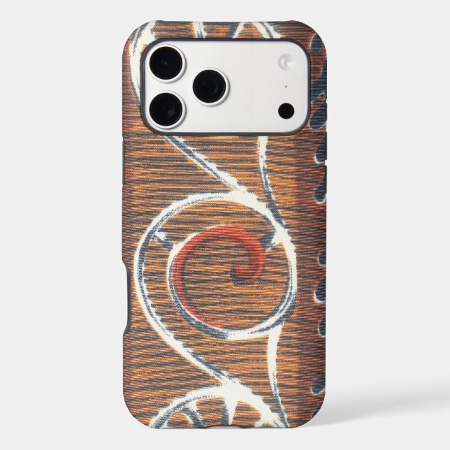 Vintage African Motif Art Print (Back)