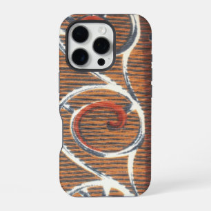 Vintage African Motif Art Print iPhone 16 Pro Case