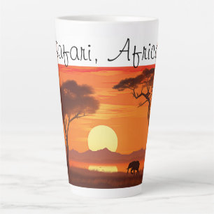 Vintage African Safari Latte Mug