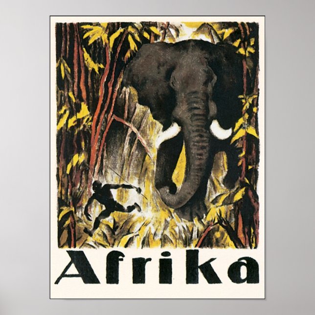 Vintage Afrika Poster (Front)