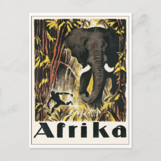 Vintage Afrika Poster Postcard