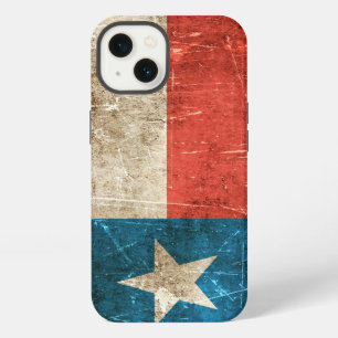 Vintage Aged and Scratched Flag of Texas iPhone 13 Case