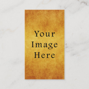 Vintage Aged Harvest Gold Parchment Paper Blank Business Card