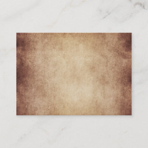 Vintage Aged Parchment Paper Template Blank Business Card