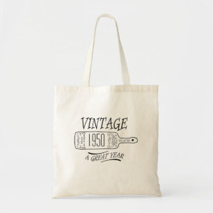 Vintage aged to perfection tote bag