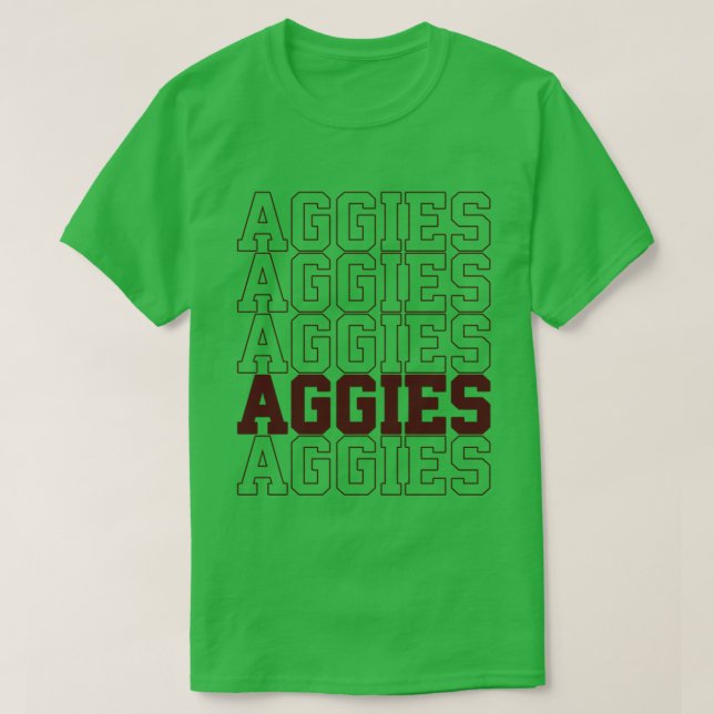 Vintage Aggies School Spirit T-Shirt (Design Front)