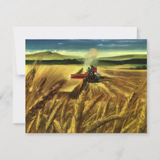 Vintage Agricultural Farm Business, Wheat Farming