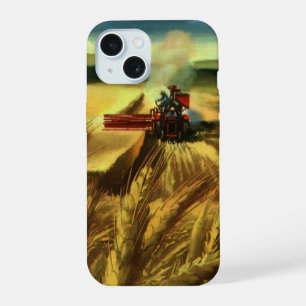 Vintage Agricultural Farm Business, Wheat Farming iPhone 15 Case
