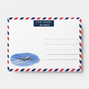 Vintage Air Mail envelope