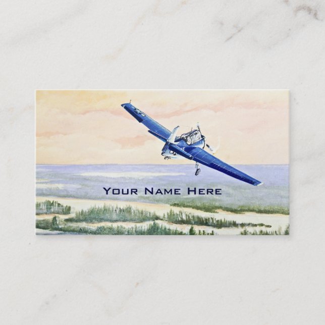 Vintage Aircraft Business Card (Front)