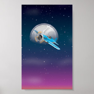 Vintage Aircraft Fighter Poster