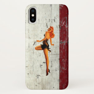 Vintage aircraft fuselage (With a pin up) Case-Mate iPhone Case