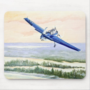 Vintage Aircraft Mouse Pad