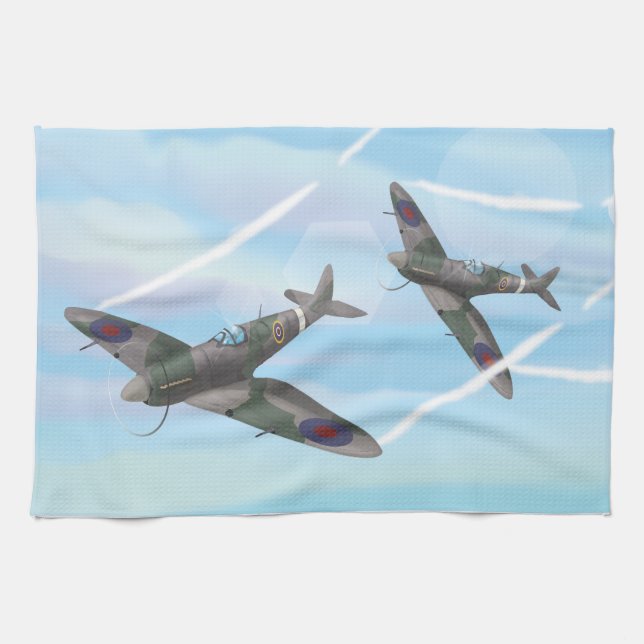 Vintage Aircraft Tea Towel (Horizontal)
