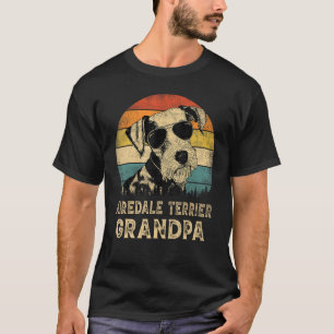 Vintage Airedale Terrier Grandpa Dog Father s Day T-Shirt