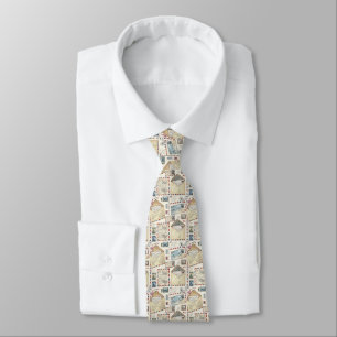 Vintage Airmail Adventure (2) Tie