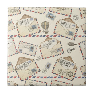 Vintage Airmail Adventure (3) Tile