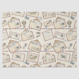 Vintage Airmail Adventure (3) Tissue Paper