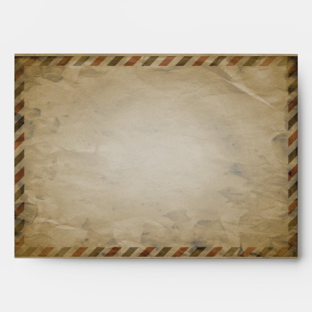 Vintage Airmail Customisable A7 Envelope (Front)