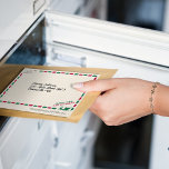 Vintage Airmail Shipping From Santa Christmas<br><div class="desc">Send you loved one a letter right from Santa - super cute sleigh mail from the north pole right to a special kid.</div>