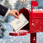 Vintage Airmail Shipping To Santa Christmas  Envelope<br><div class="desc">Send Santa your wish list - super cute sleigh mail from the north pole right to Santa for you special kid!</div>