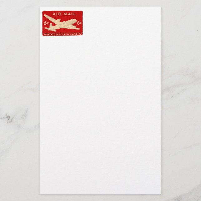 Vintage Airmail Stationery (Front)