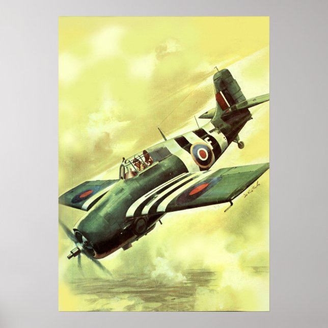 Vintage Airplane Poster (Front)