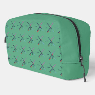 Vintage Airport Carpet Pattern Toiletry Bag